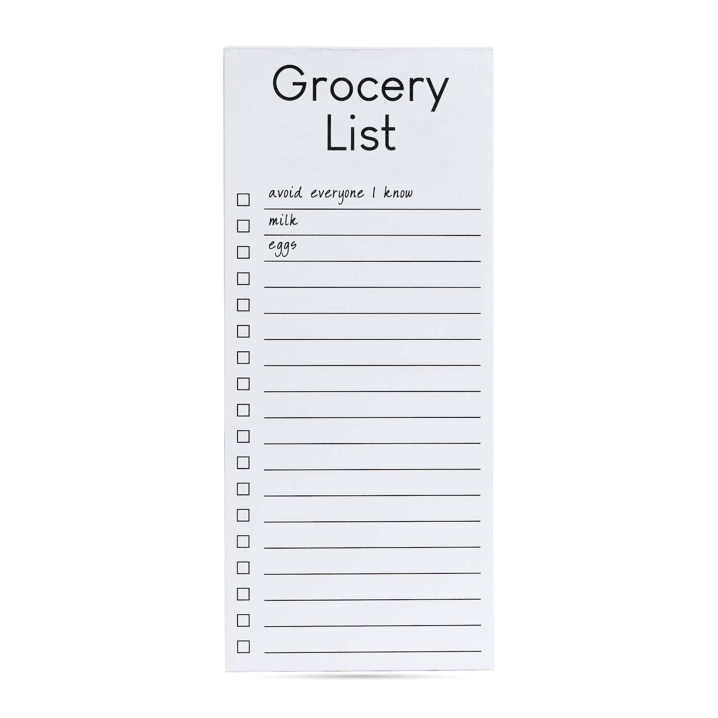 Grocery List | Avoid Everyone I Know - Notepad