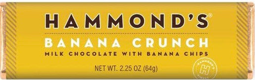 Hammond’s Banana Crunch Milk Chocolate Bar 2.25oz