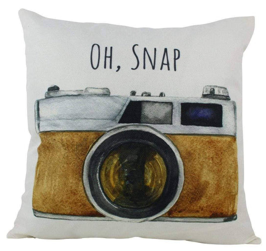 Oh Snap Photographer Gift Throw Pillow