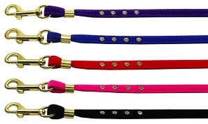 Velvet Flat Dog Leash