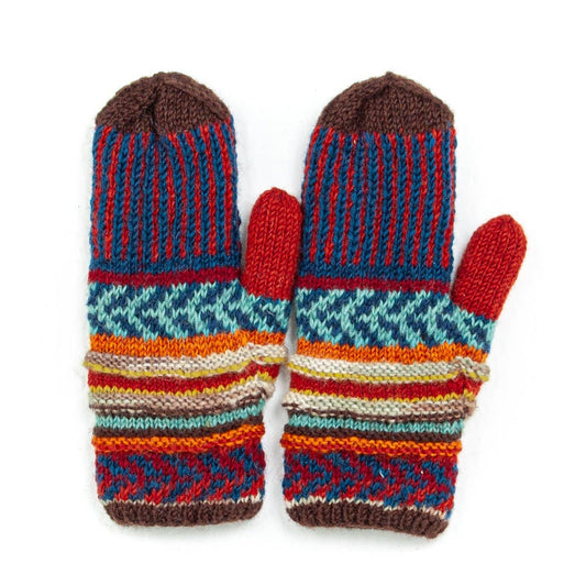 Nina - women's wool knit mittens