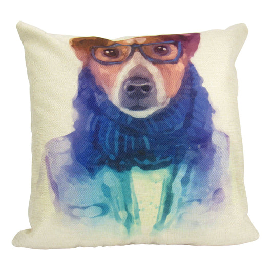 Hipster Dog Pillow