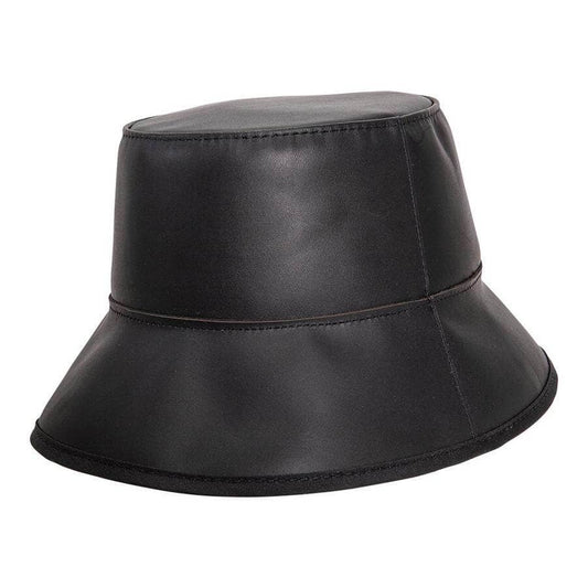 Women's Leather Bucket Hat