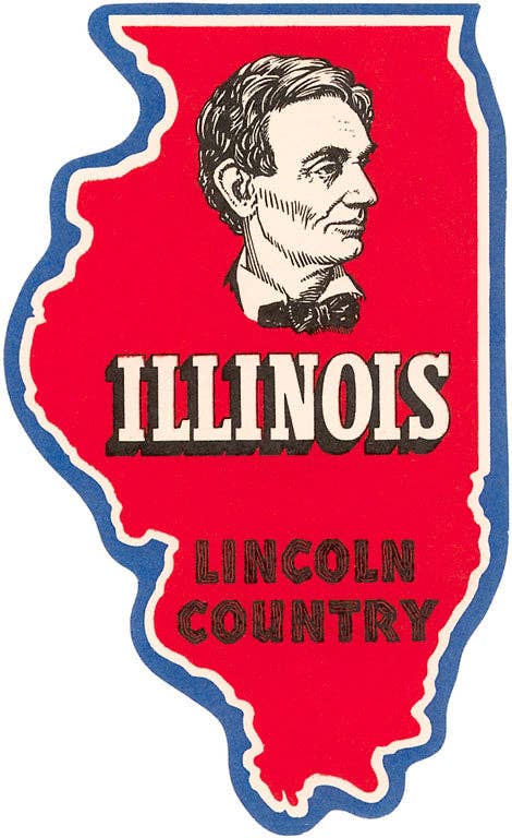 Illinois, Lincoln Country, Sticker