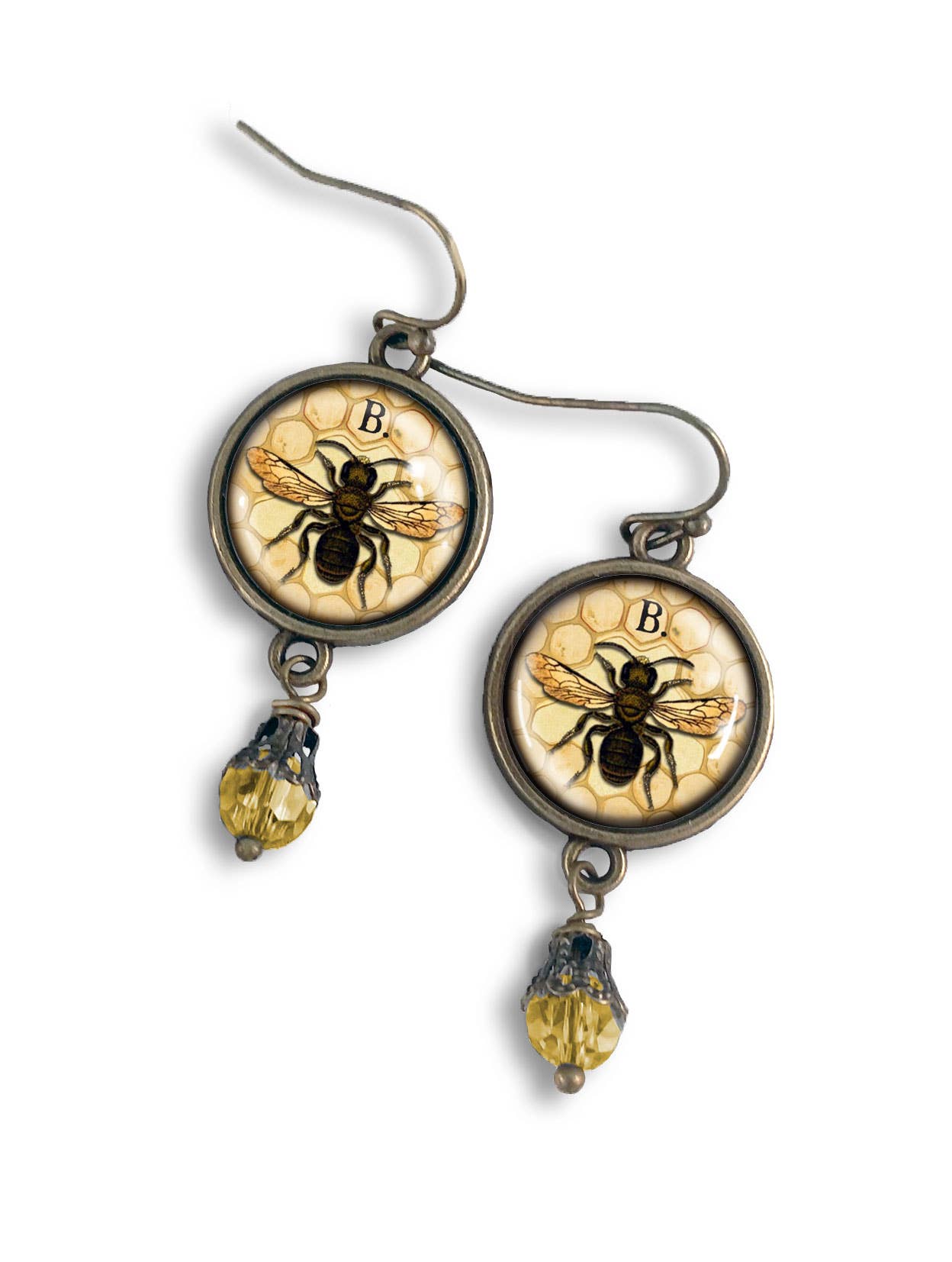 Honey or Worker Bee Earrings