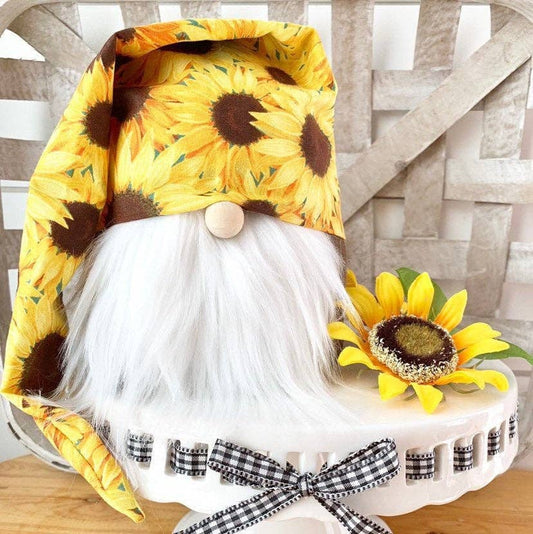 Slouchy Hat Sunflower Fields Gnome