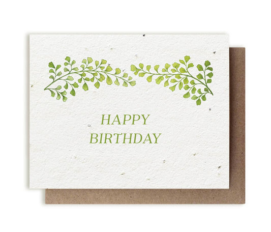 Botanical Happy Birthday - Seed Card