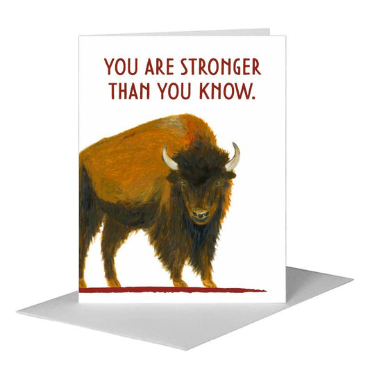 Bison Greeting Card