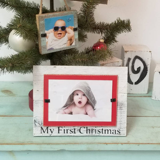 My First Christmas Reclaimed Wood Frame