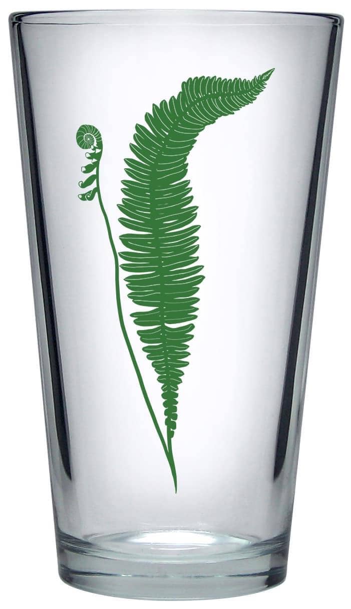 Fern & Frond Pint Glass - Single Boxed