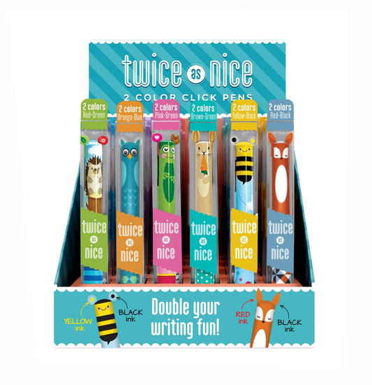 Twice as Nice Woodland - 2 Color Click Pen