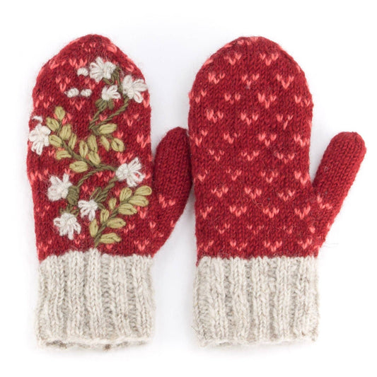 Kate - women's wool knit mittens