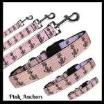 Pink Anchors Leash 5/8"