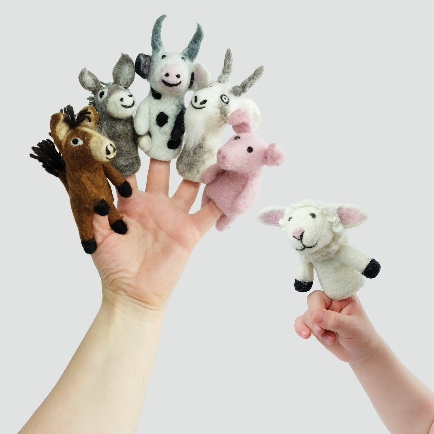 Felt Finger Puppets  Assorted Barnyard Buddies