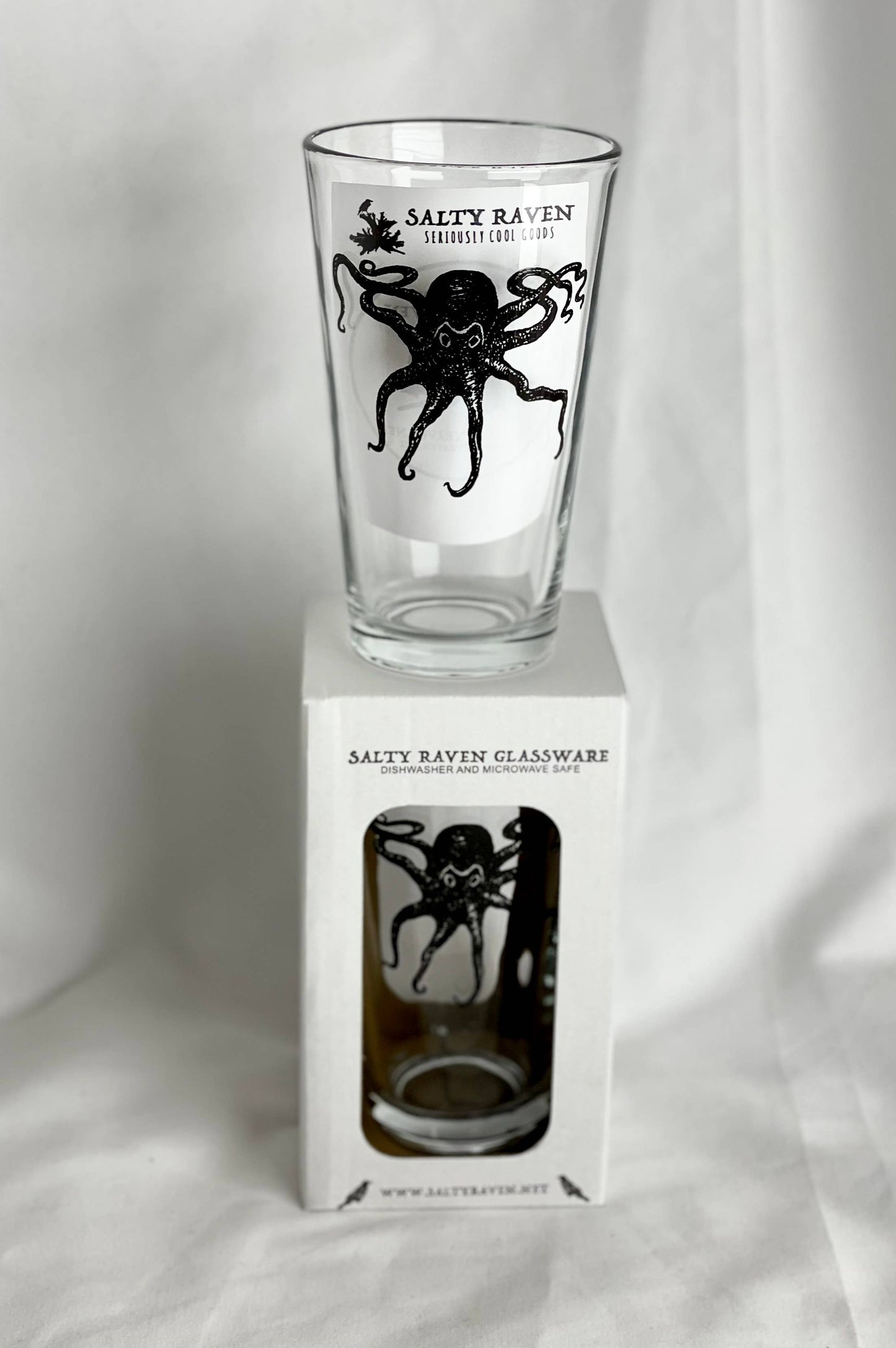 Octopus Pint Glass - Single Boxed