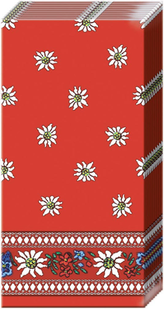 Boston International - Edelweiss Red Pocket Tissue