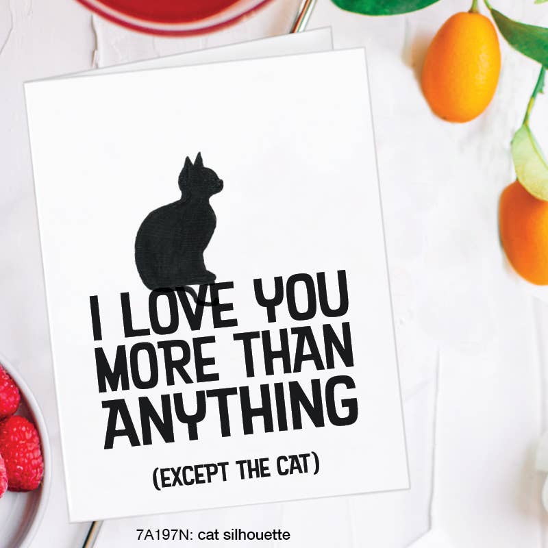 Cat Silhouette (Love, Thinking of You)