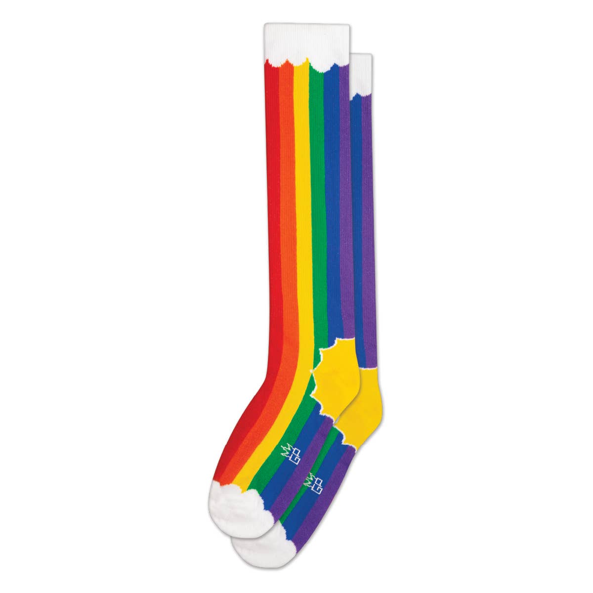 Rainbow Clouds - Athletic Knee Socks