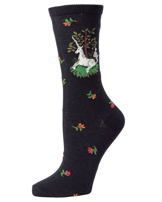 Unicorn Bamboo Blend Crew Socks