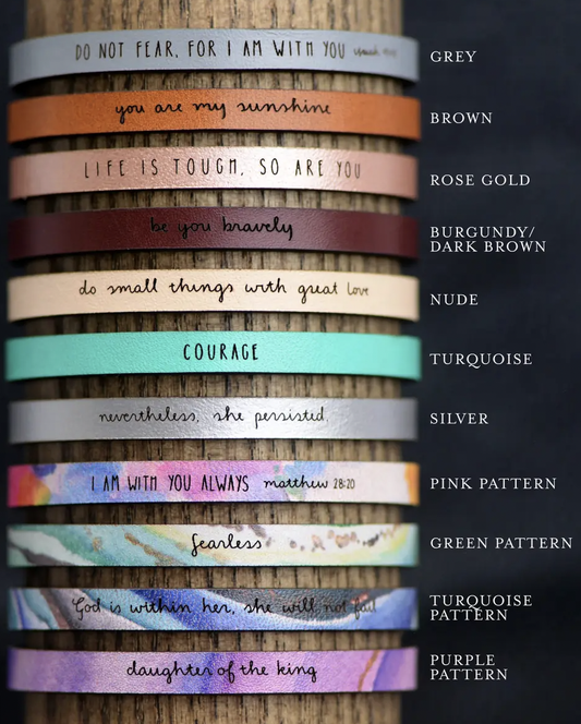 You're My Person Leather Bracelet