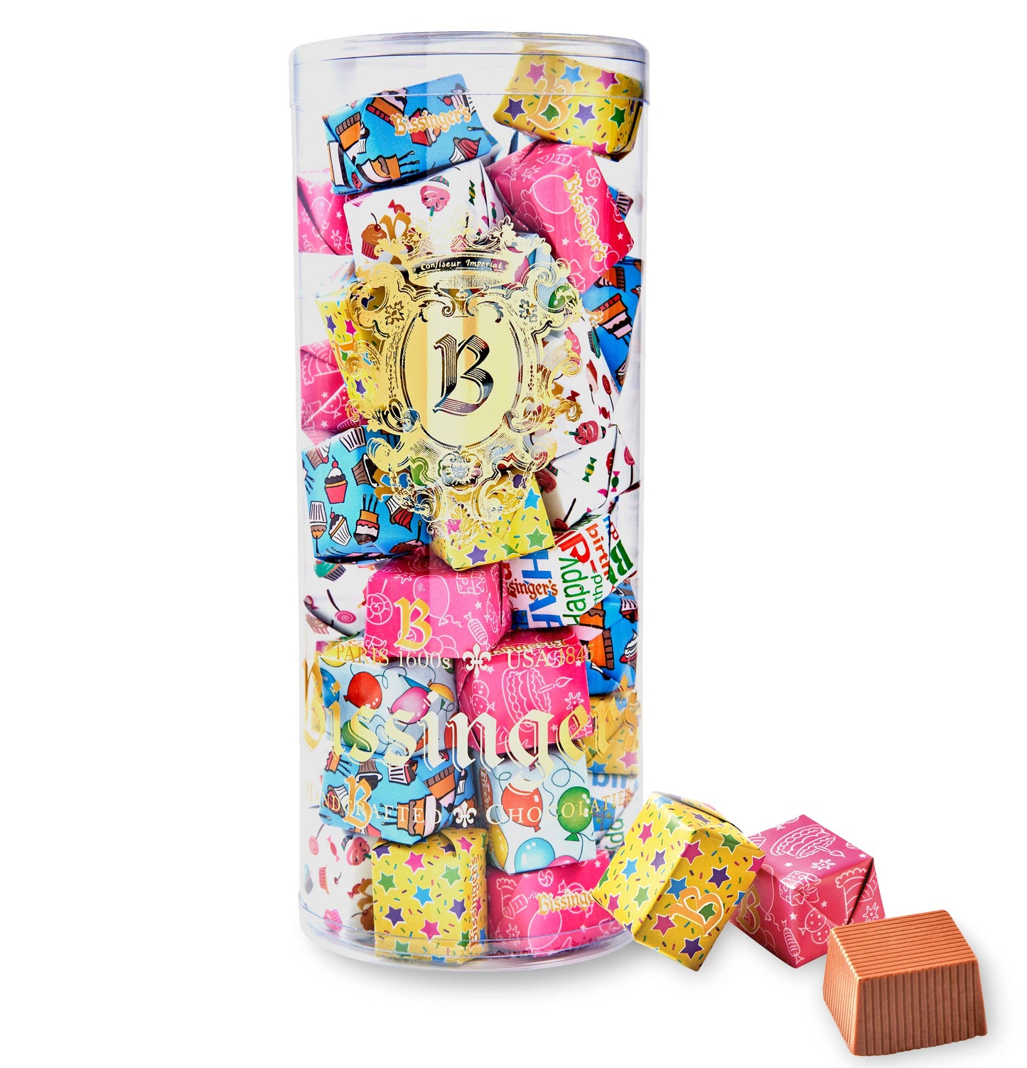 Bissinger's Milk Chocolate Birthday Presents Tube