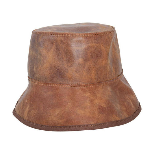 Women's Leather Bucket Hat