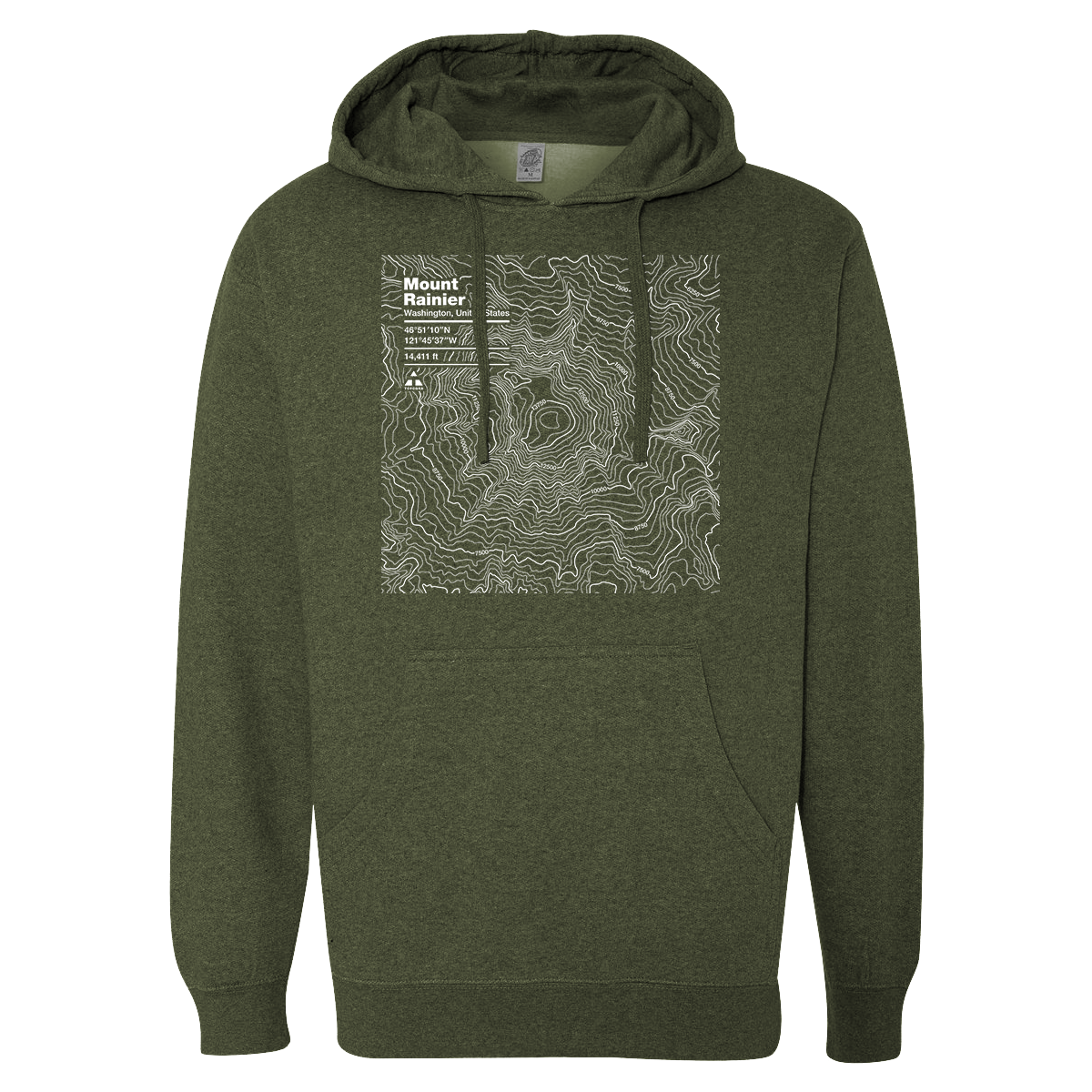 Custom Topographic Design - Hooded Sweatshirt