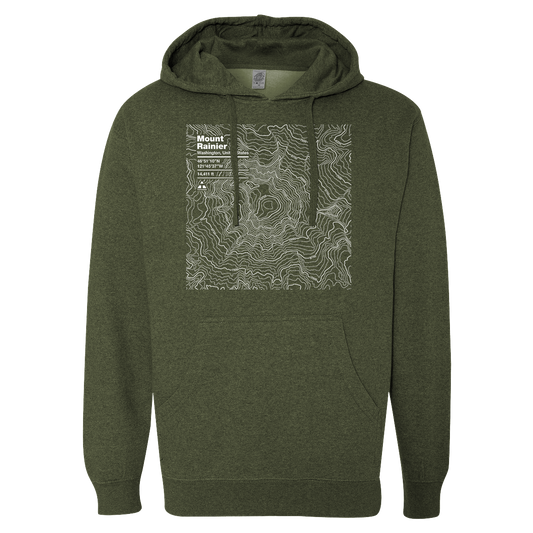 Custom Topographic Design - Hooded Sweatshirt