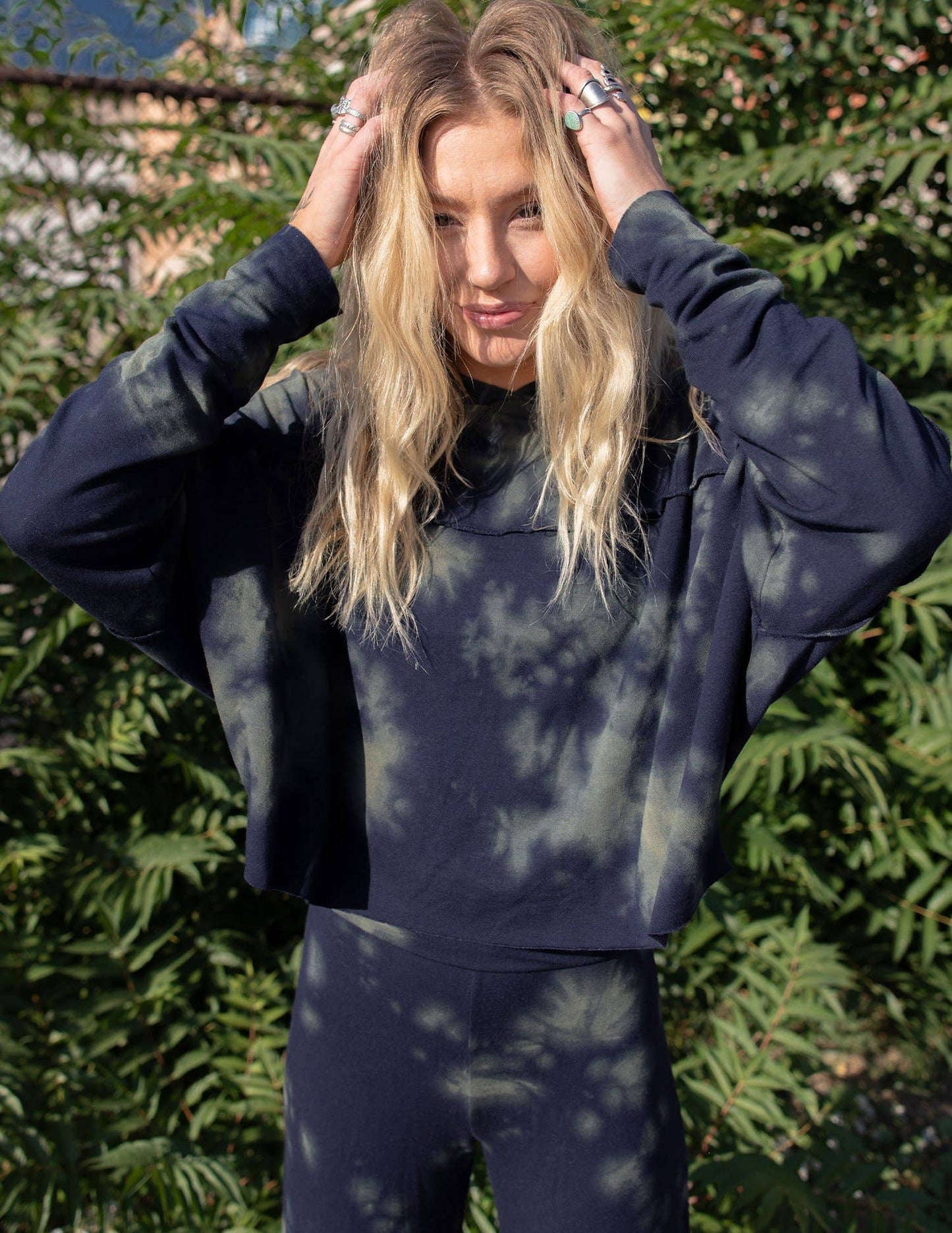 Always Comfy Hoodie - Marbled Navy