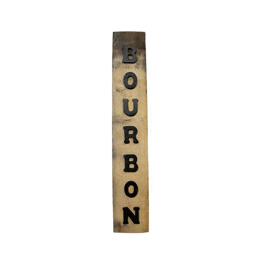 Bourbon Barrel Stave Sign