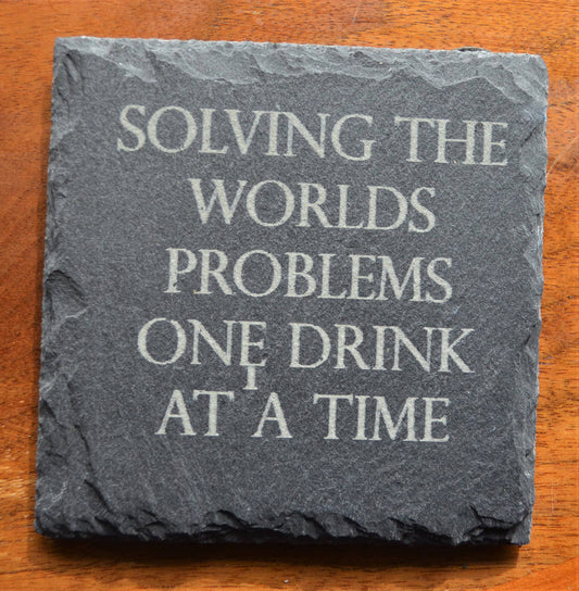 Darbynwoods - Coaster - Solving The Worlds Problem One Drink At A Time