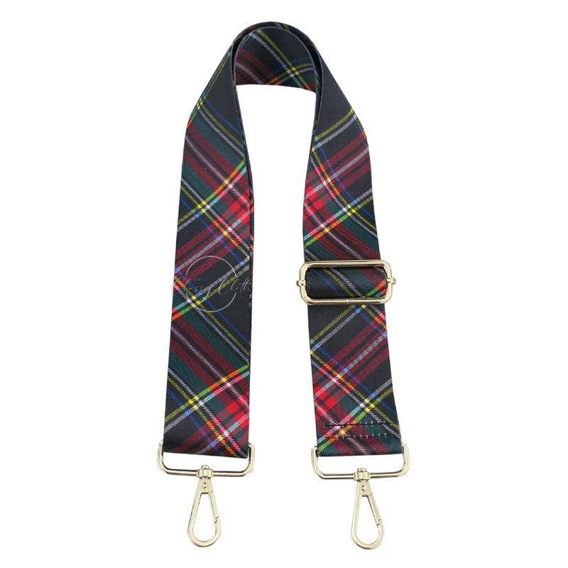 Crossbody Guitar Strap - Holiday Plaid