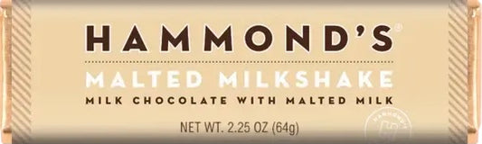 Hammond’s Malted Milkshake Milk Chocolate Candy Bar