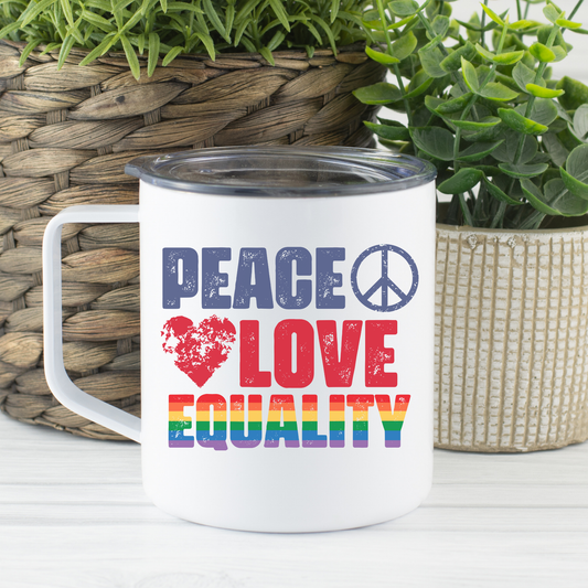 Peace Love Equality - Camping Mug