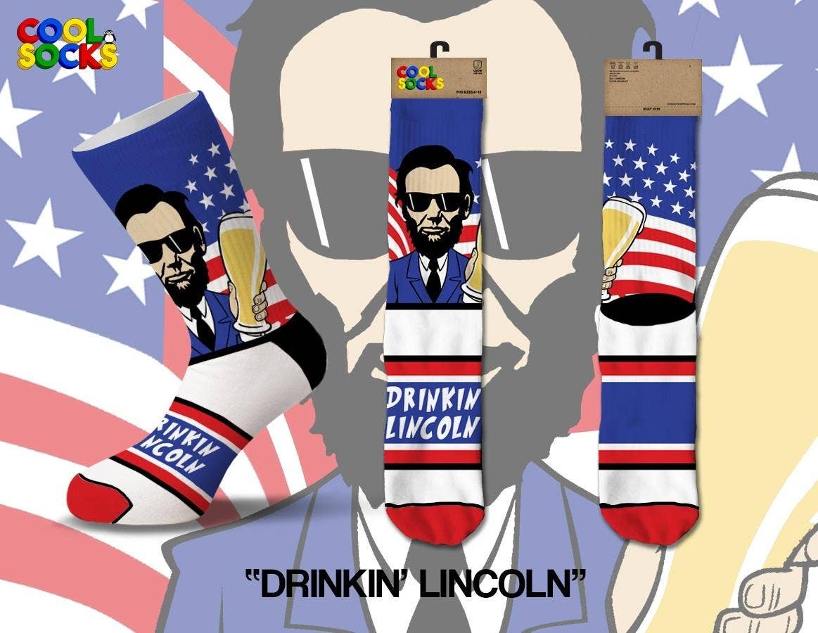 Drinkin Lincoln Socks