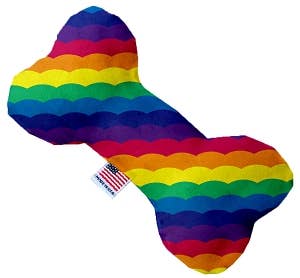 Scalloped Rainbow Dog Toy