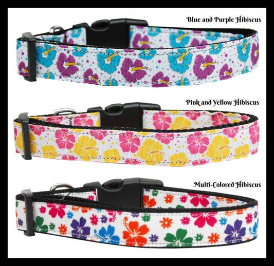 Nylon Collars and Leashes - Flower Collection
