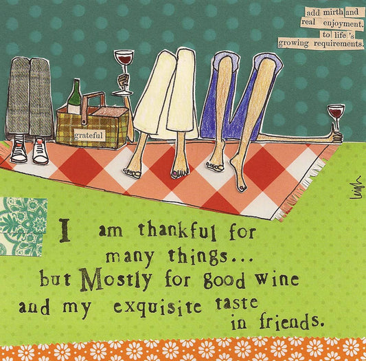 Thankful For - Paper Cocktail Napkin