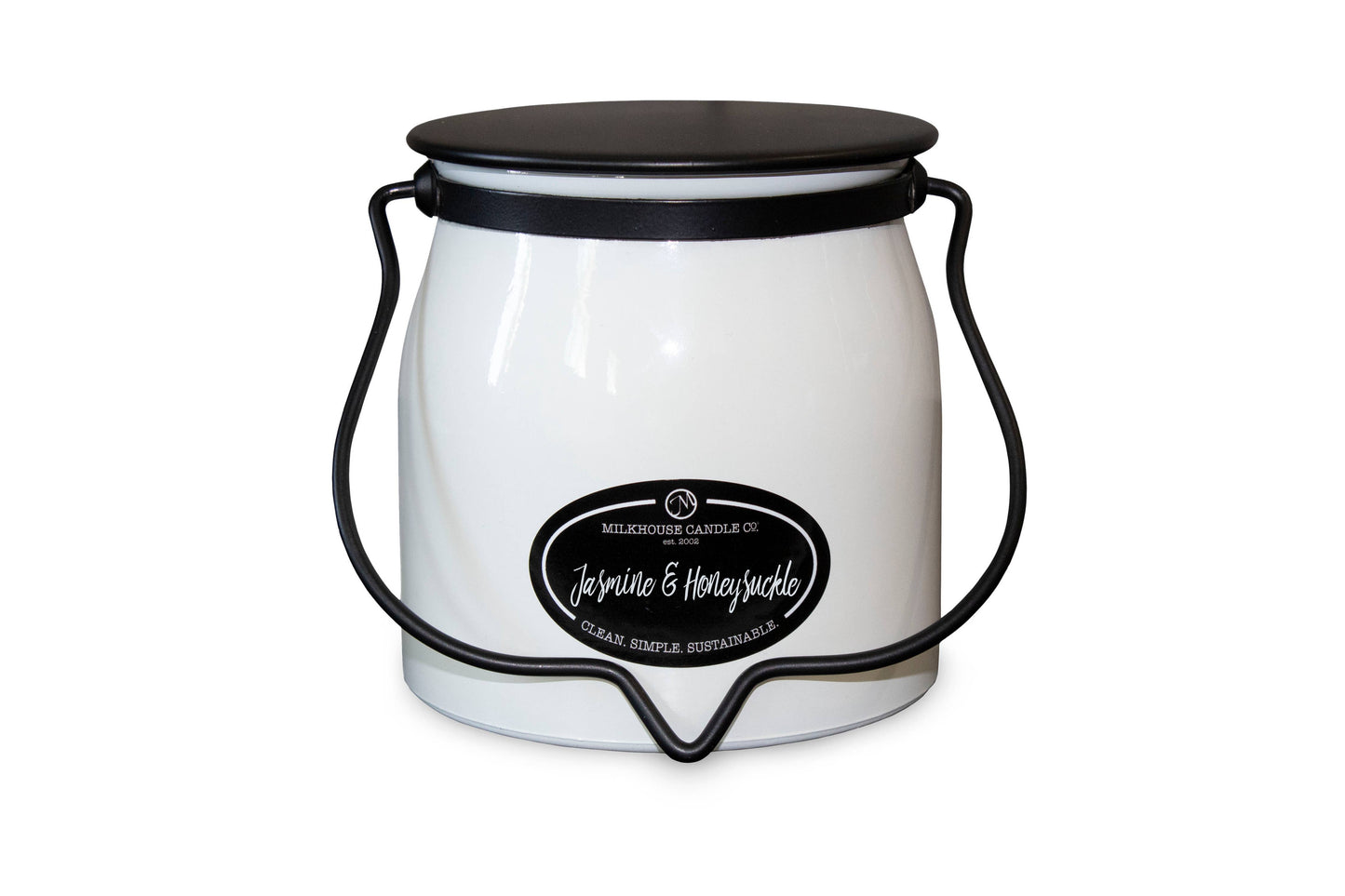 Jasmine & Honeysuckle Candle in a 16oz Butter Jar