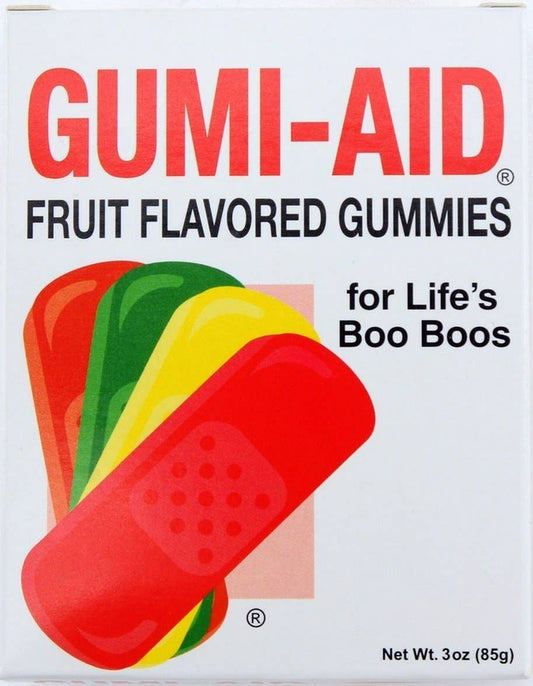 Gumi-Aid Bandaids, Fruit Flavor Gummies, 3oz, 12ct Case