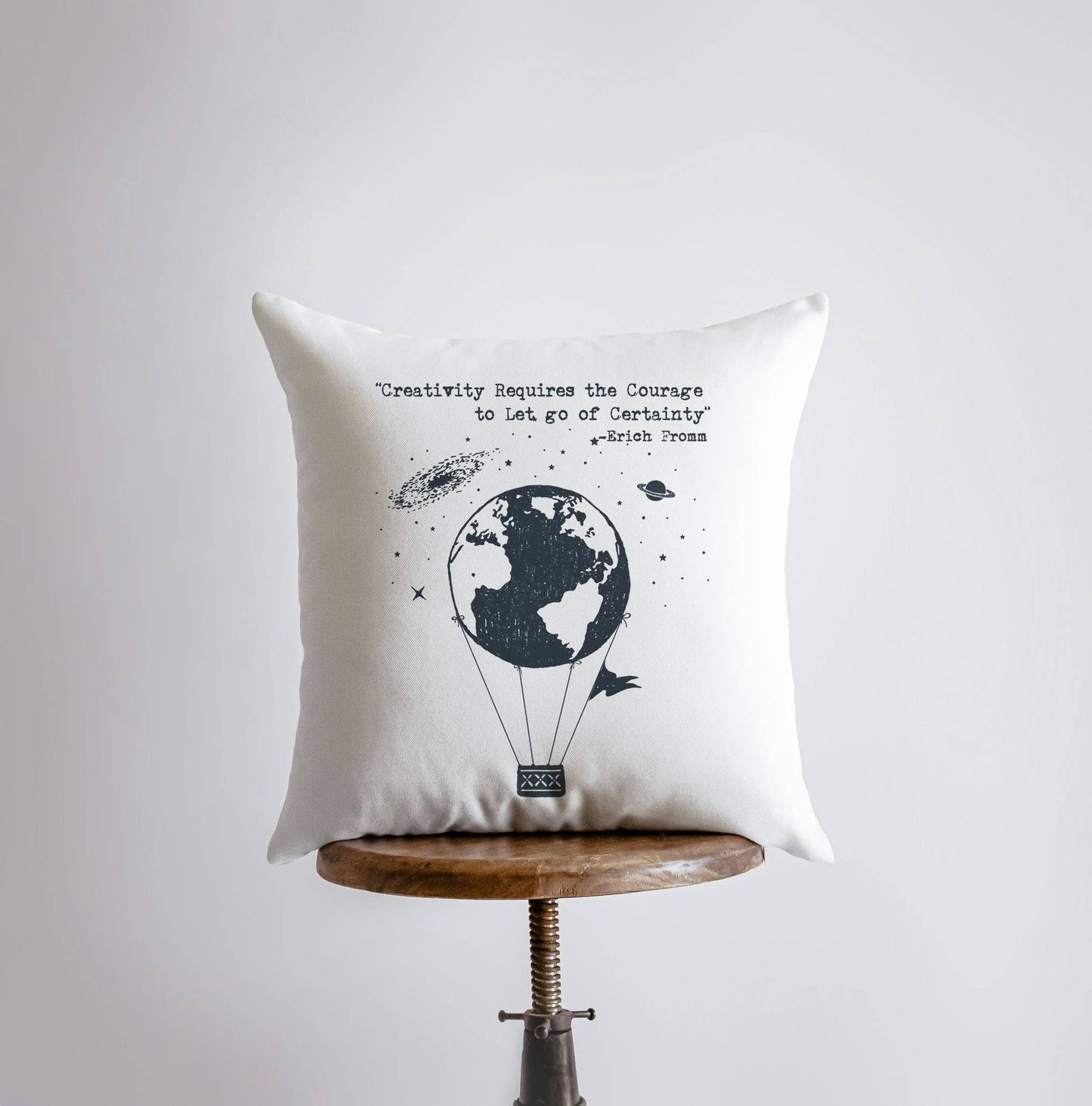 Creativity Requires Courage to Let Go of Certainty Throw Pillow