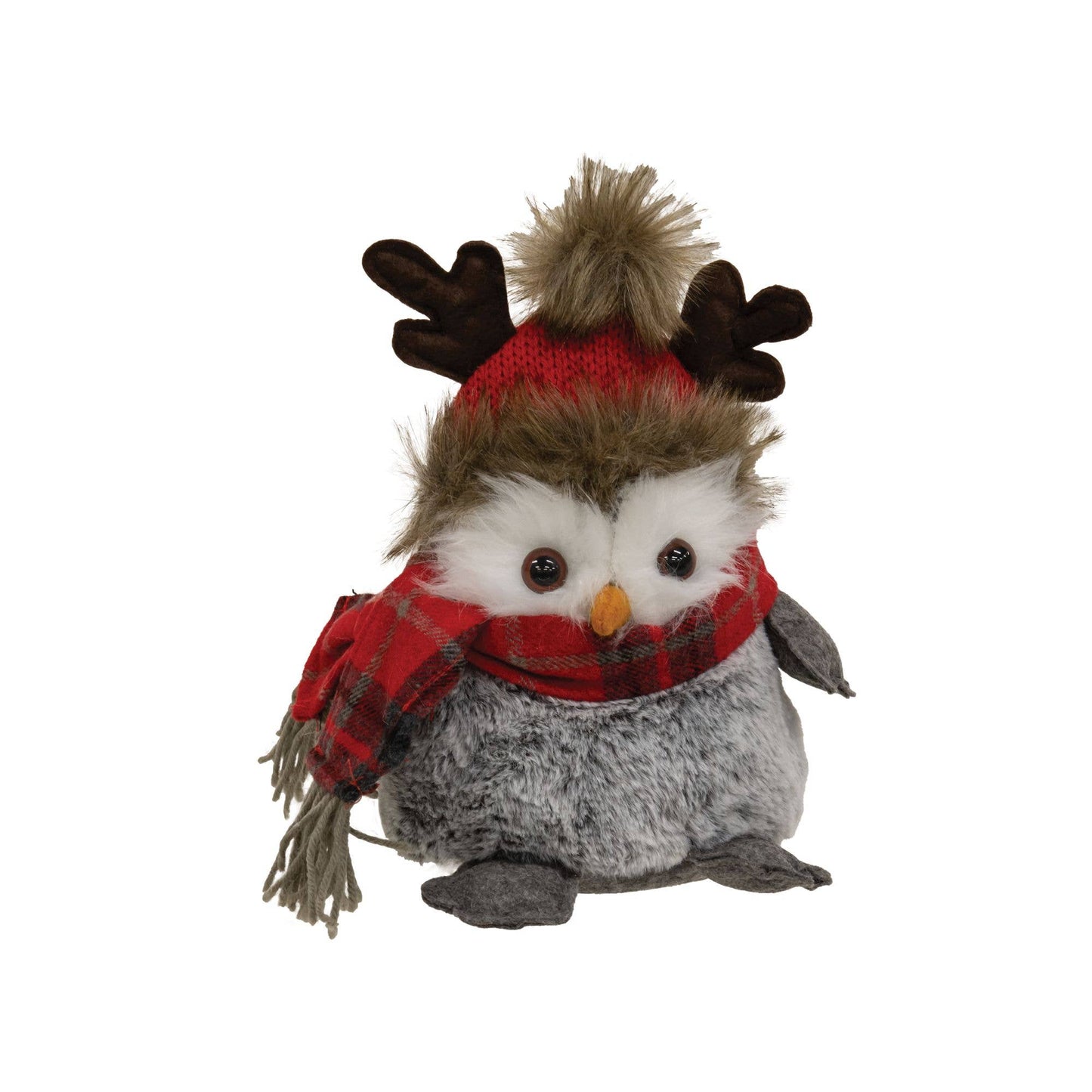 Cozy Winter Plaid Owl