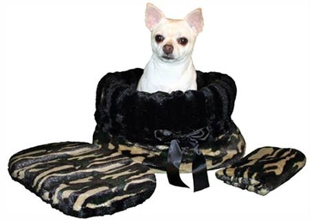 Snuggle Bugs Pet Bed, Bag, and Car Seat in One!