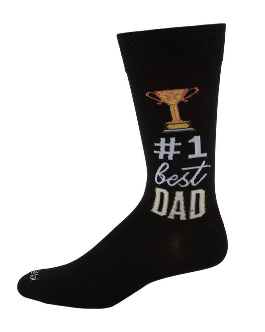 Best Dad Mens Bamboo Crew Sock