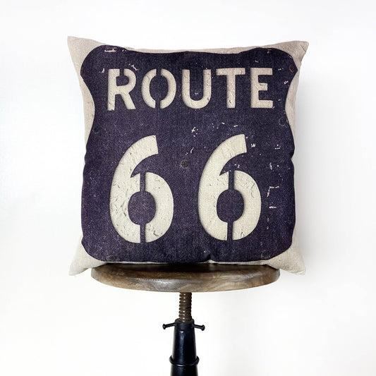 Route 66 Throw Pillow