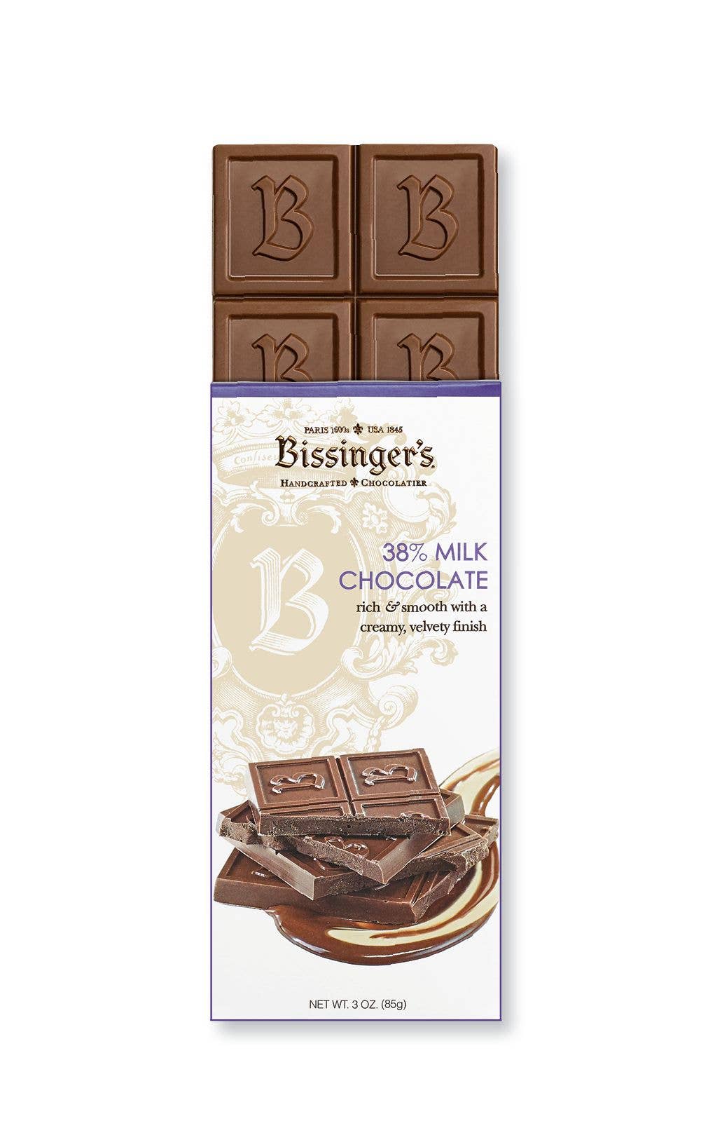 Bissinger's 38% Milk Chocolate Bar