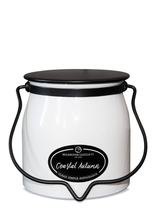 Coastal Autumn Candle in a 16oz Butter Jar