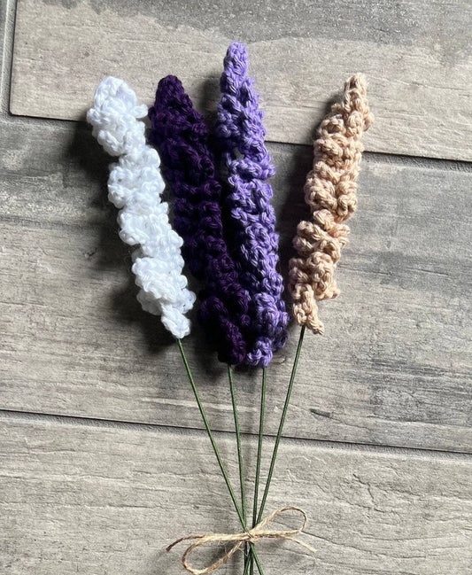 Crochet Lavender Sprigs