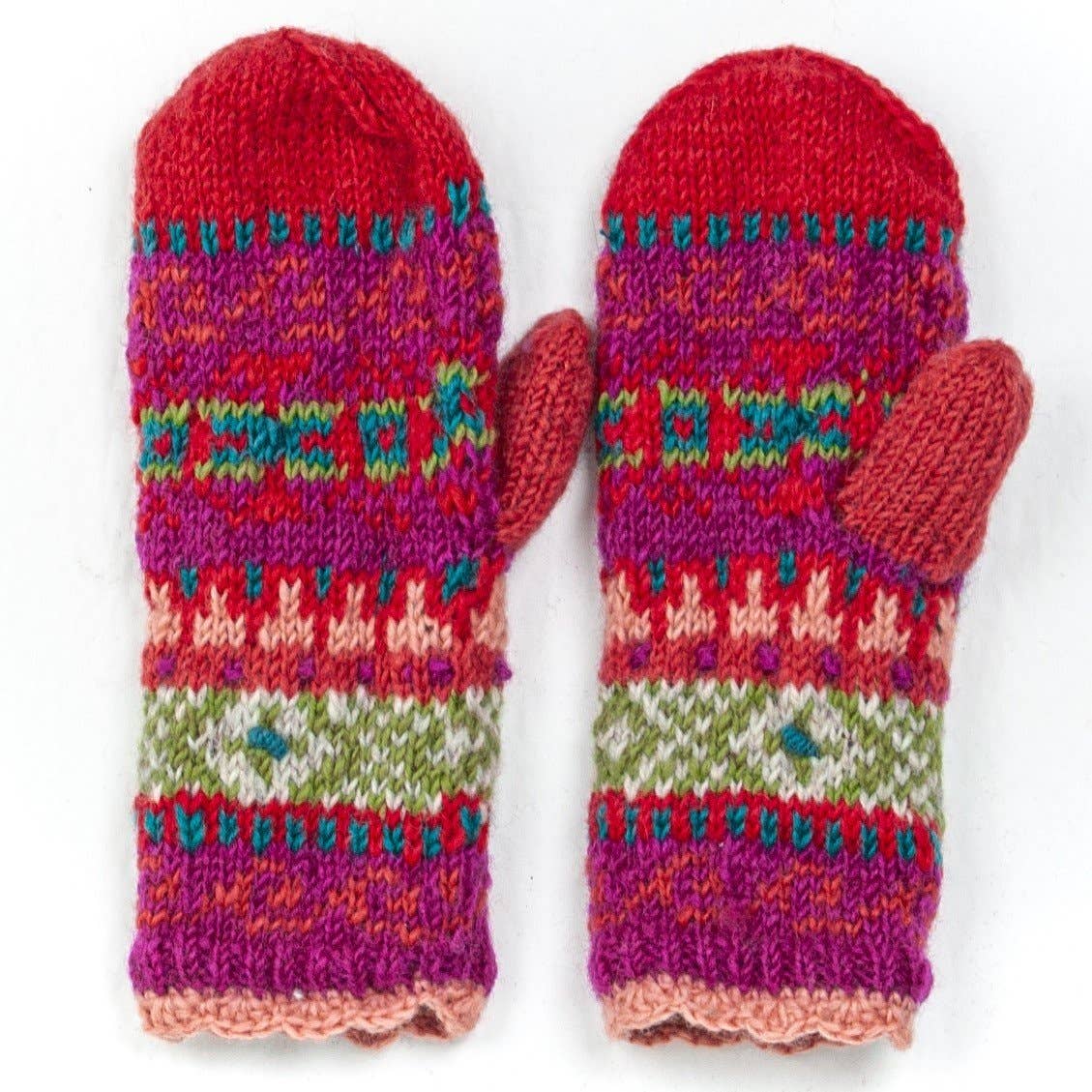 Innsbruck - women's wool knit mittens