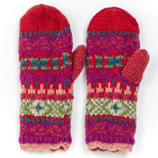 Innsbruck - women's wool knit mittens